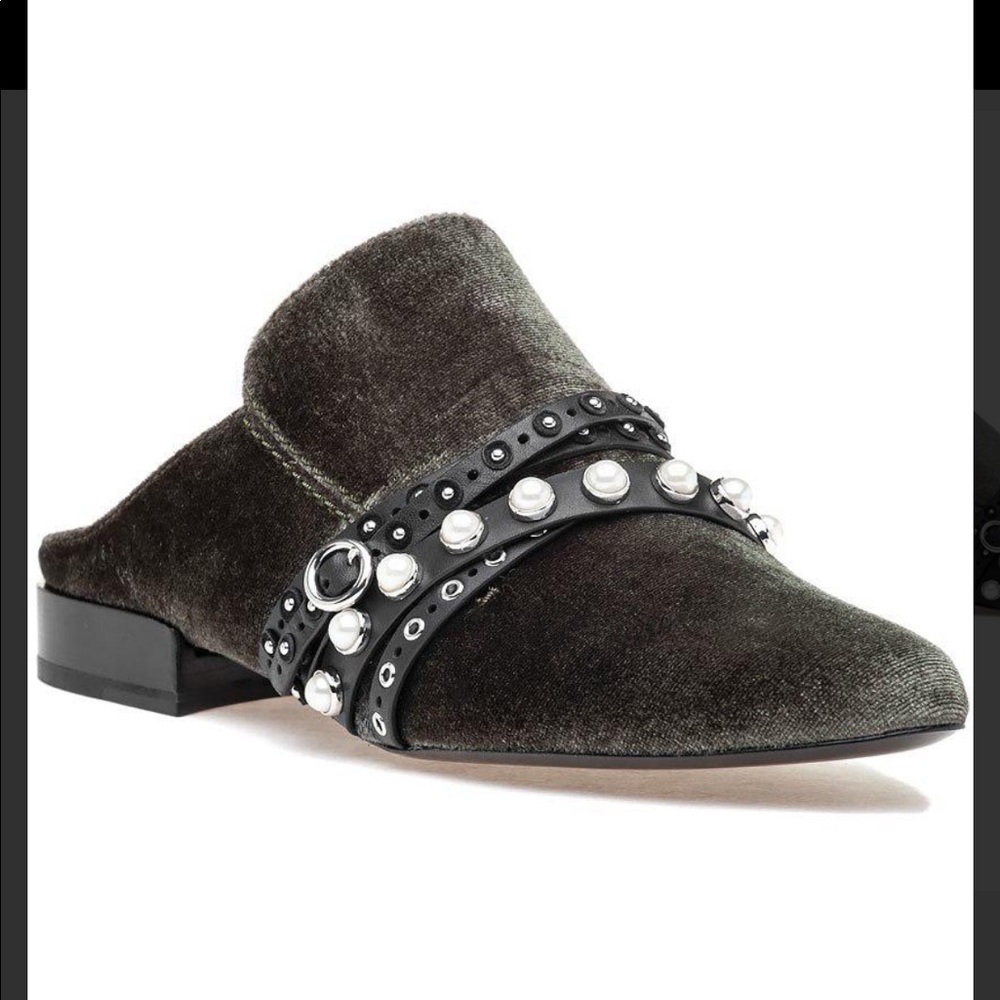 Phillip Lim NWT Taupe Embellished Mules BRAND NEW